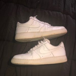 I am selling an all white pair of Air Force 1. They are size 12.